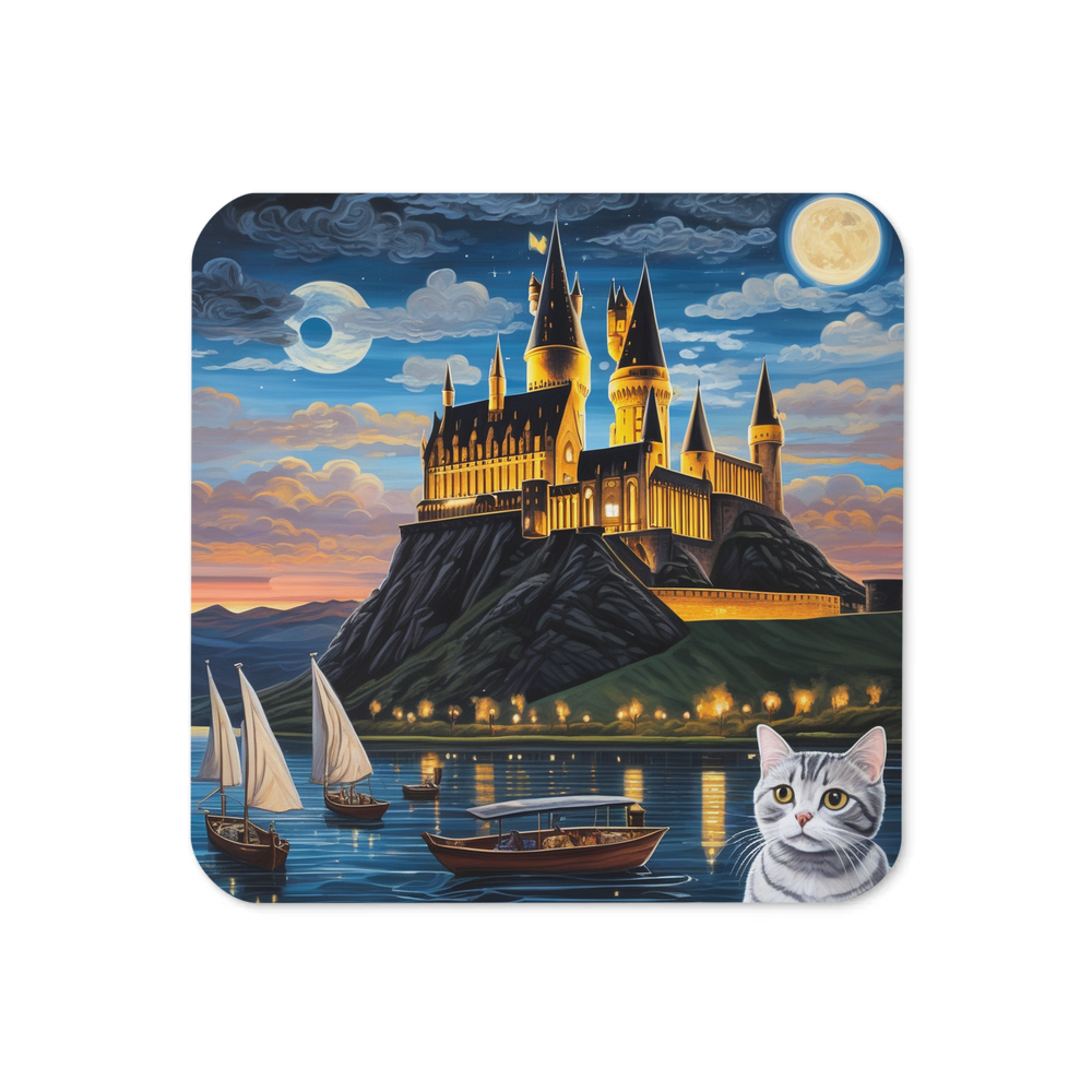 PugMug Custom Tabby Scottish Fold Cat Coaster