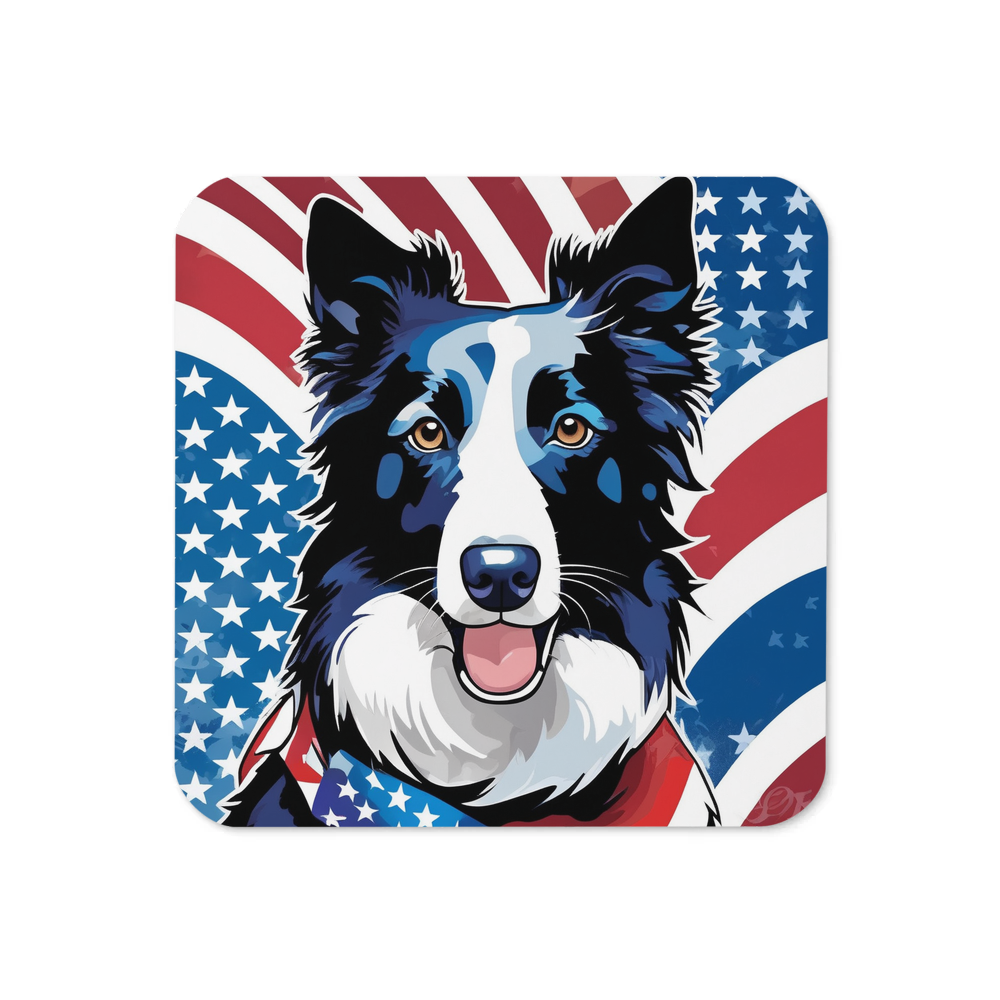 PugMug Custom Border Collie Coaster