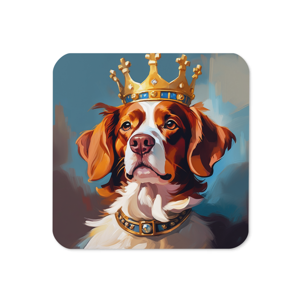 PugMug Custom Brittany Dog Coaster
