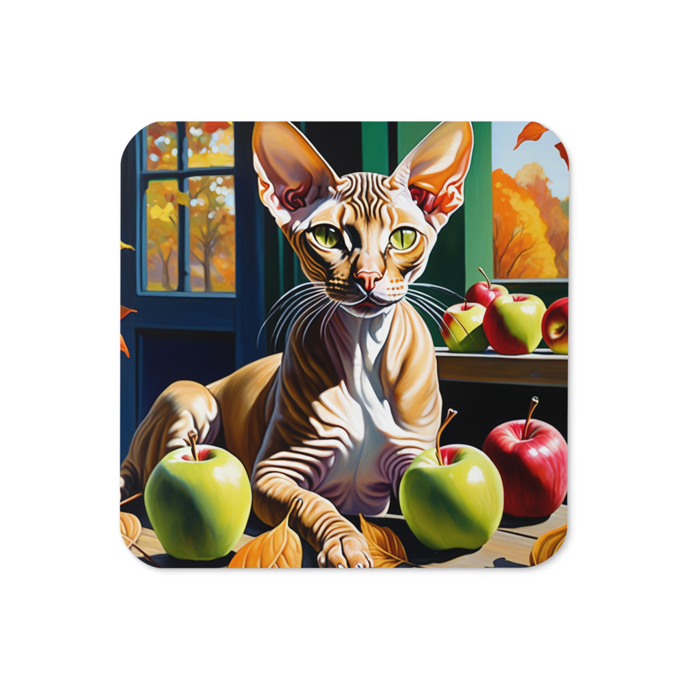 PugMug Custom Tabby Sphynx Cat Coaster