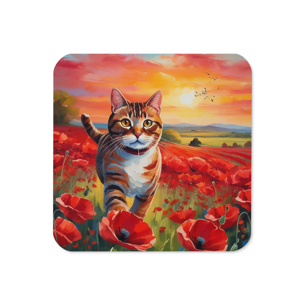 PugMug Custom Tabby Exotic Cat Coaster