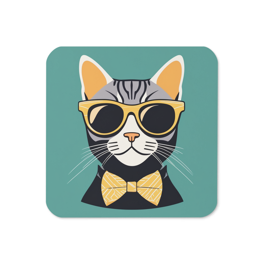 PugMug Custom Tabby American Shorthair Cat Coaster