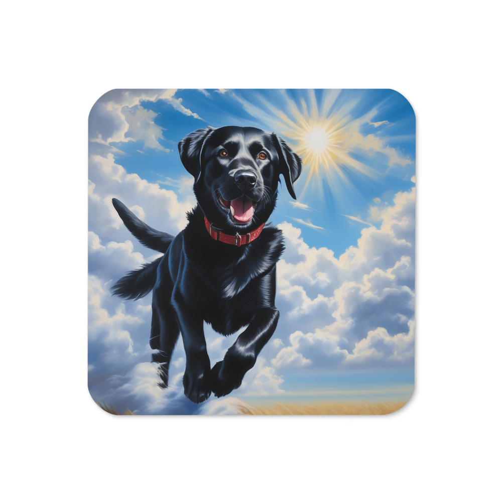 PugMug Custom Black Labrador Retriever Coaster