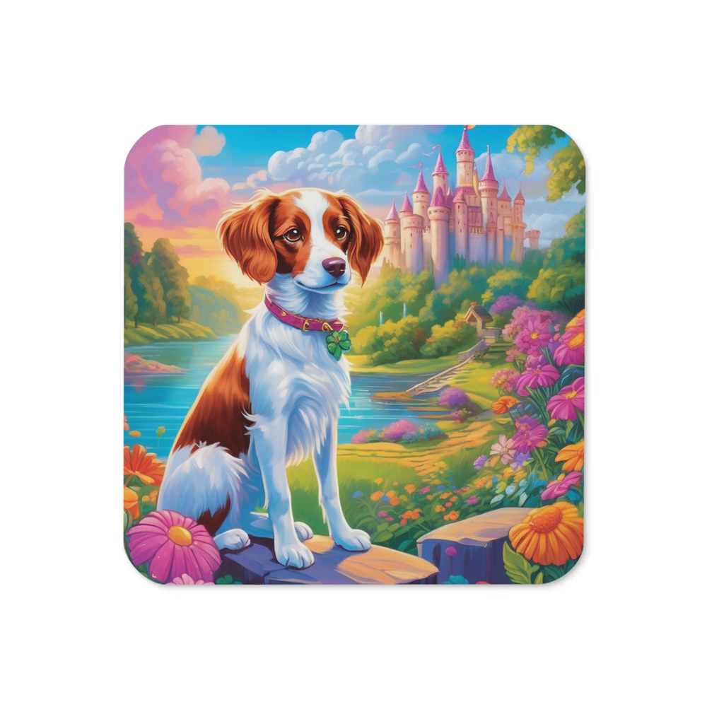 PugMug Custom Brittany Dog Coaster