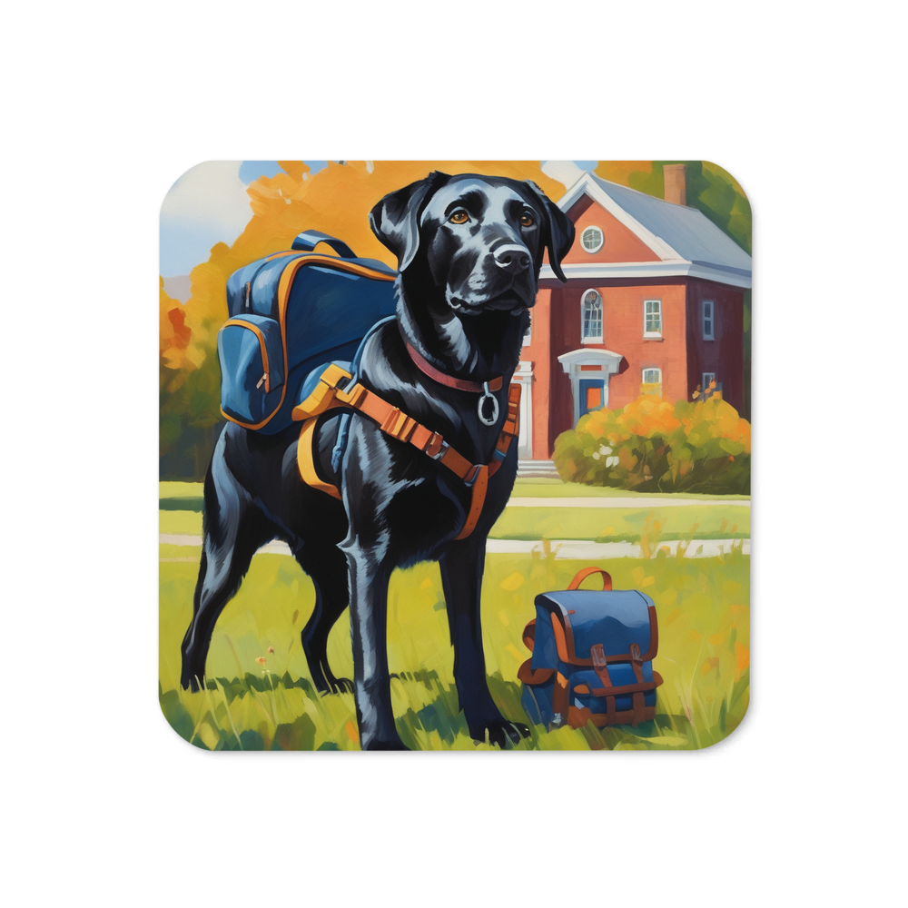 PugMug Custom Black Labrador Retriever Coaster