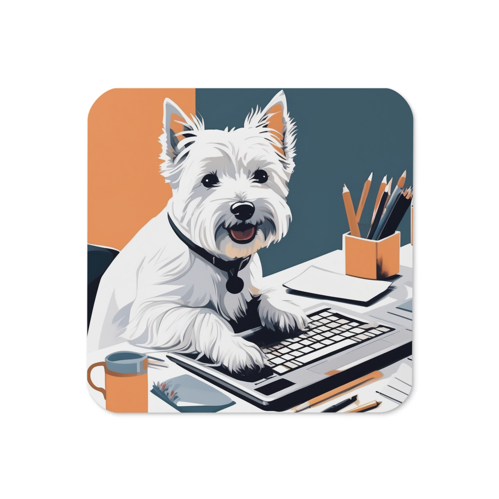 PugMug Custom West Highland White Terrier Coaster