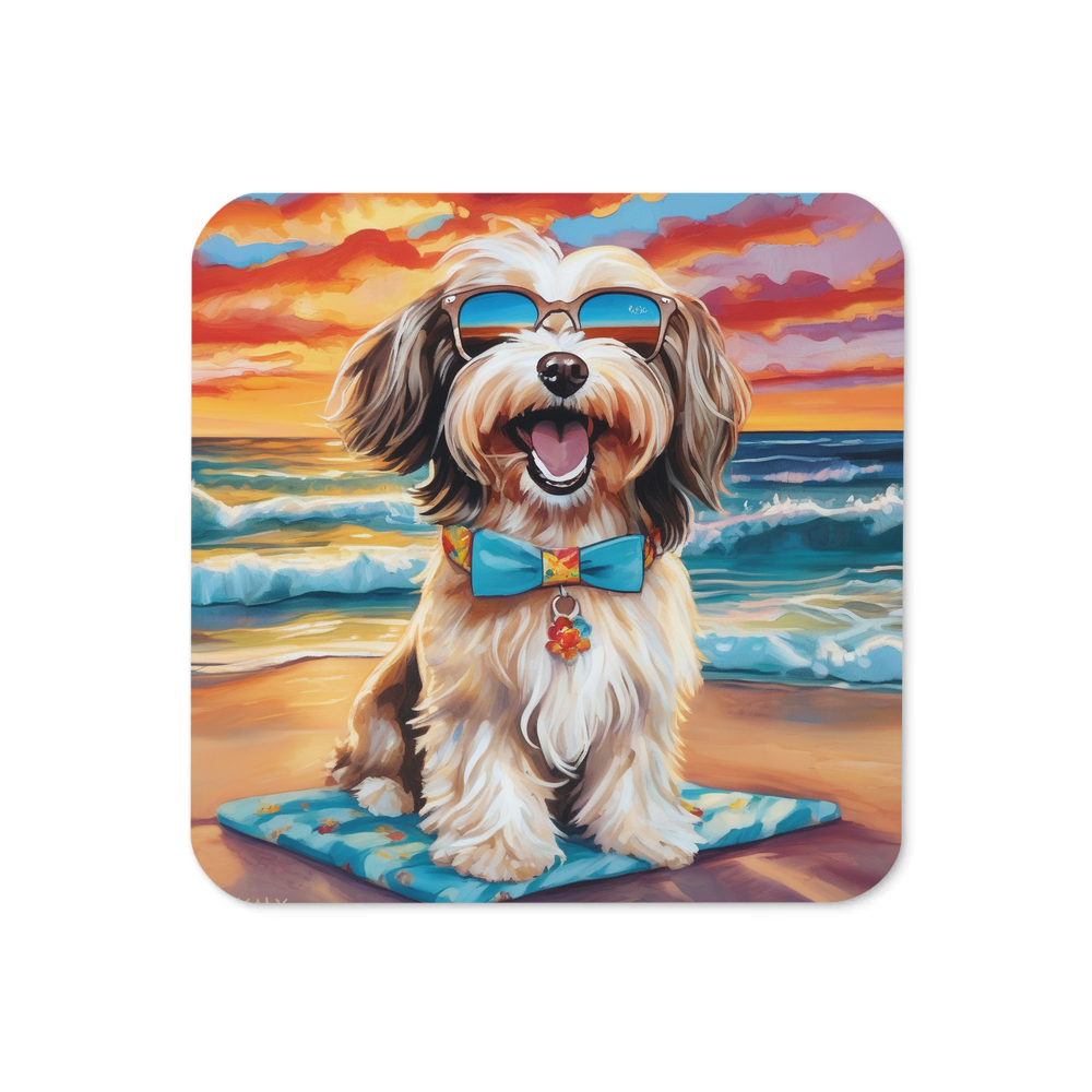PugMug Custom Tan Havanese Dog Coaster