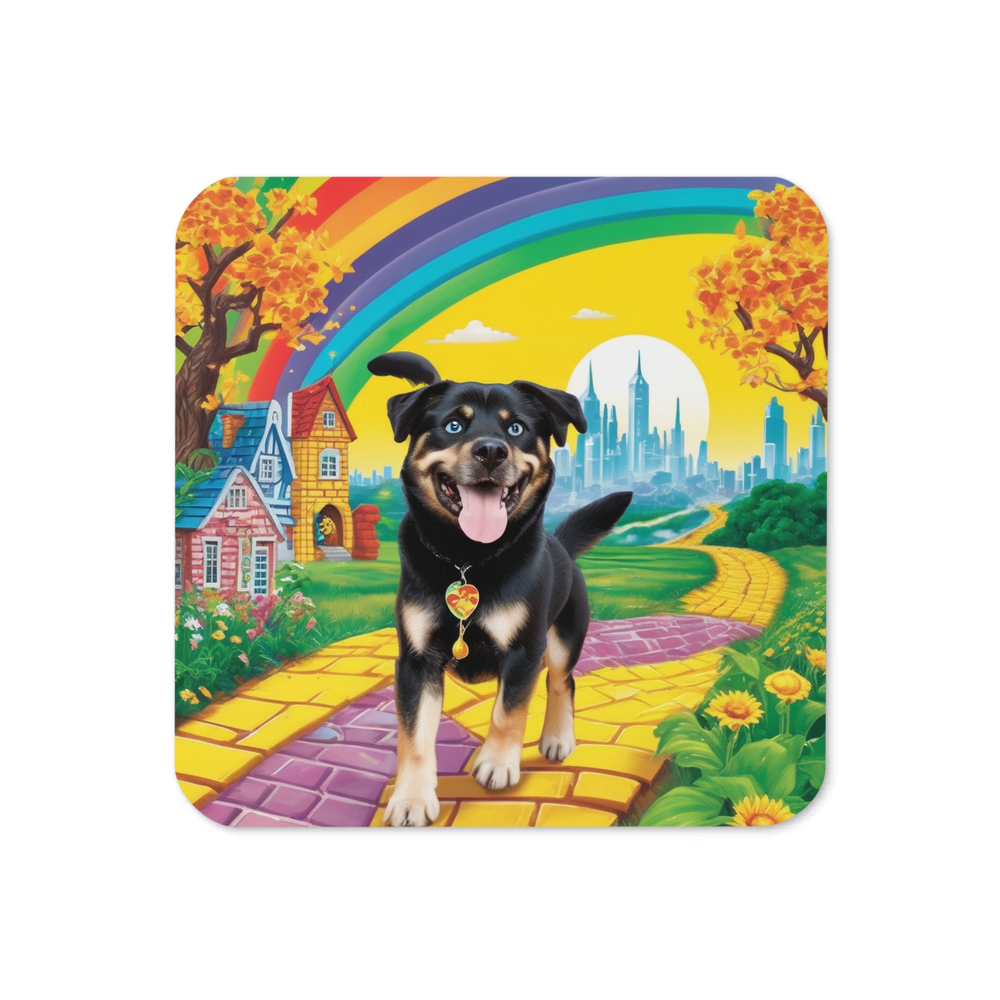 PugMug Custom Blue Coaster