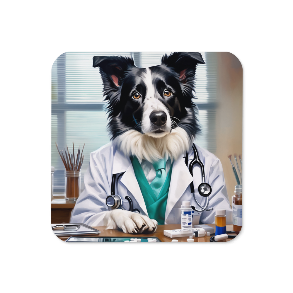 PugMug Custom Border Collie Coaster