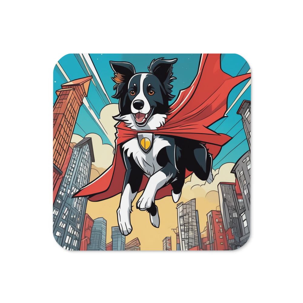 PugMug Custom Border Collie Coaster