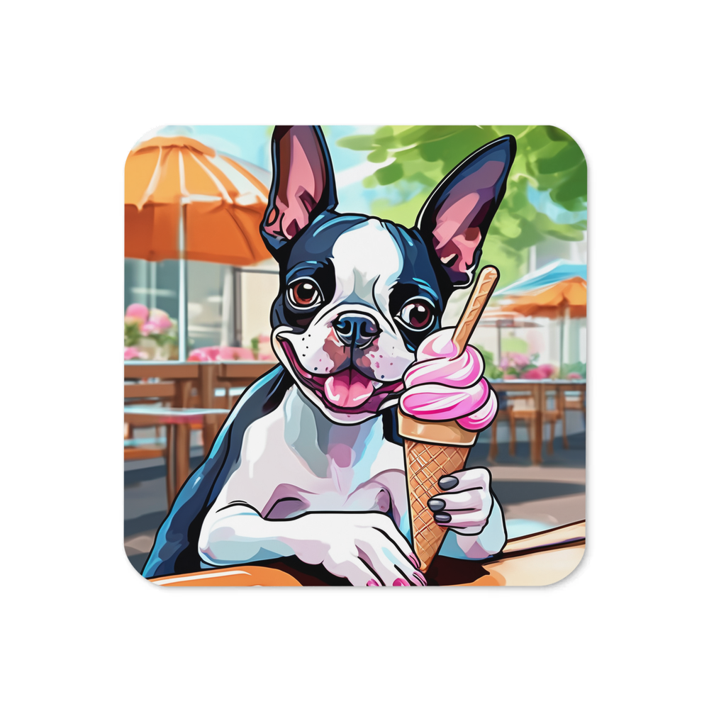 PugMug Custom Boston Terrier Coaster