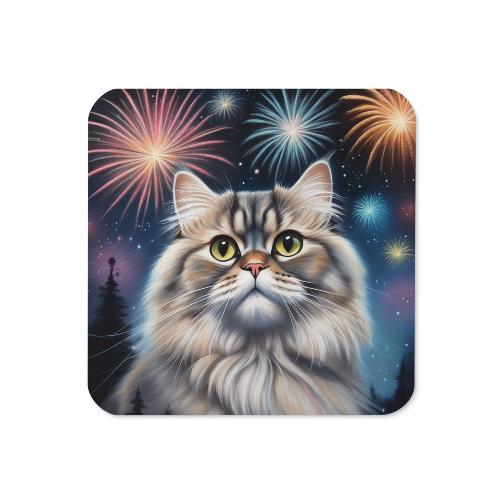 PugMug Custom Tabby Persian Cat Coaster