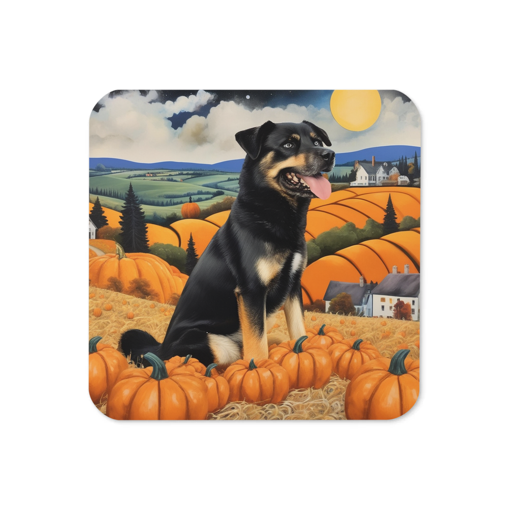 PugMug Custom Blue Coaster