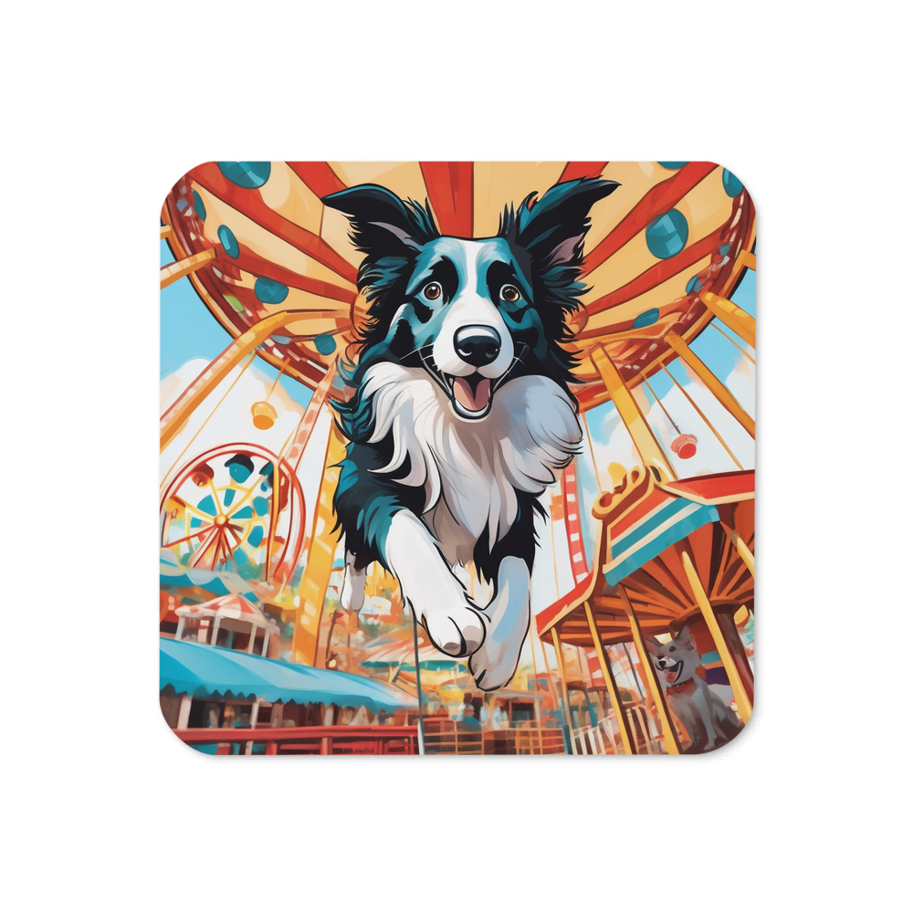 PugMug Custom Border Collie Coaster