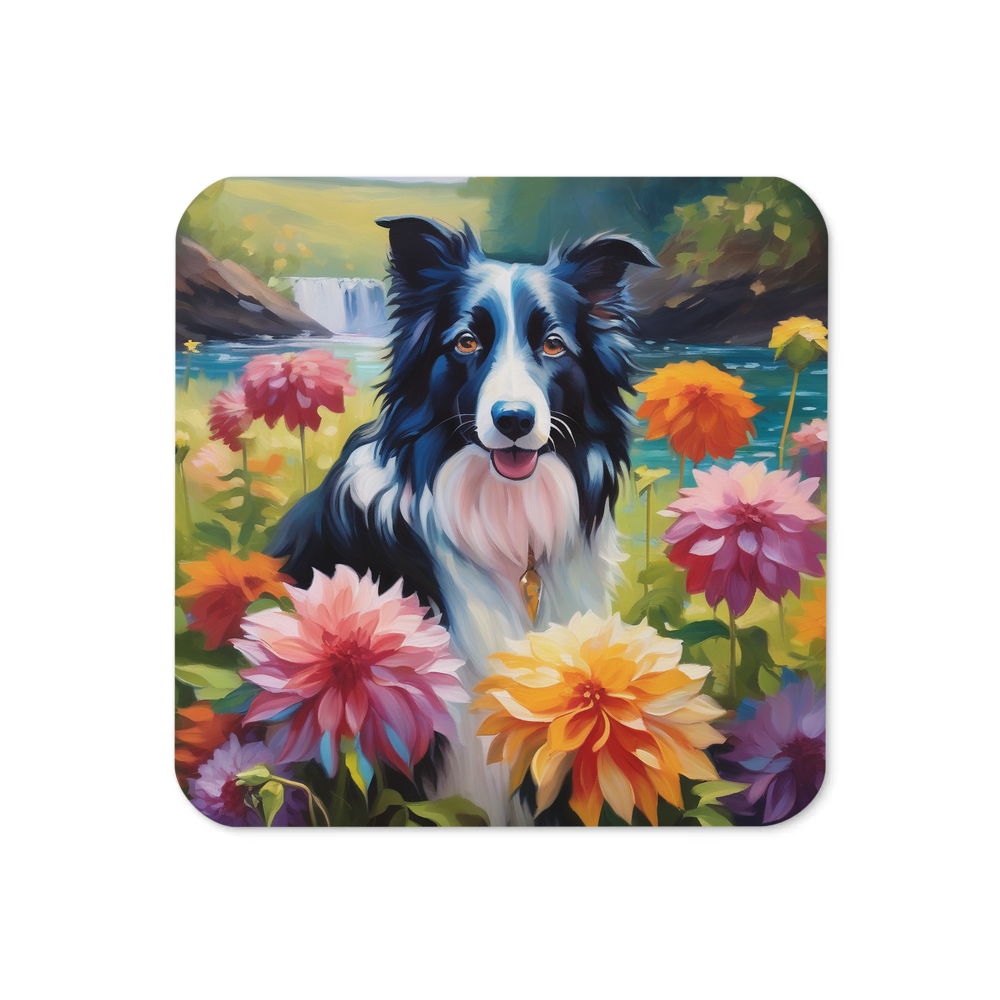 PugMug Custom Border Collie Coaster
