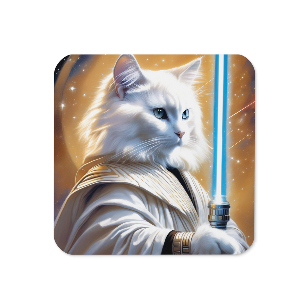 PugMug Custom White Ragdoll Cat Coaster