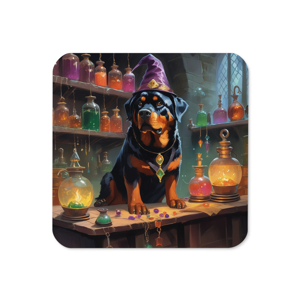 PugMug Custom Rottweiler Coaster