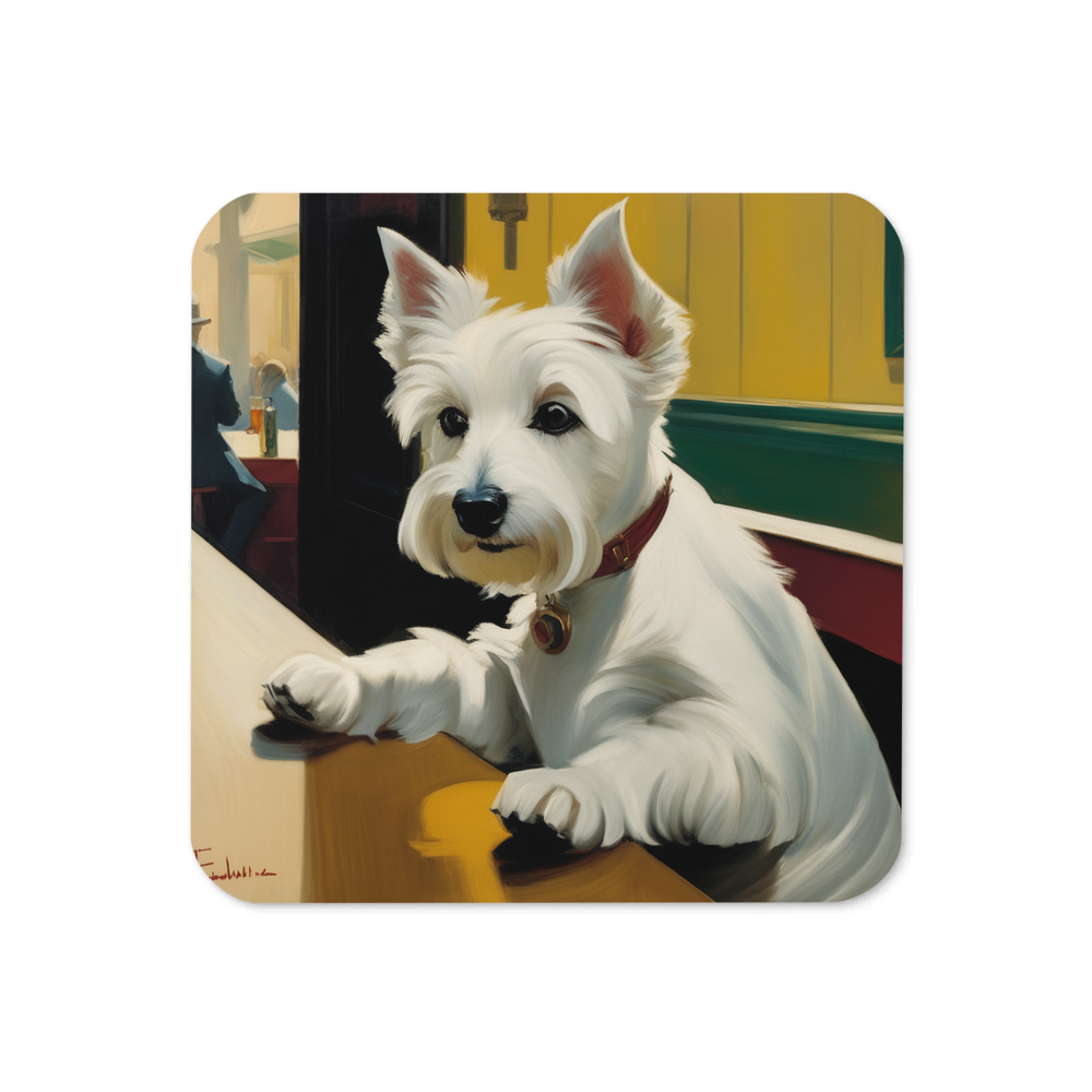 PugMug Custom West Highland White Terrier Coaster