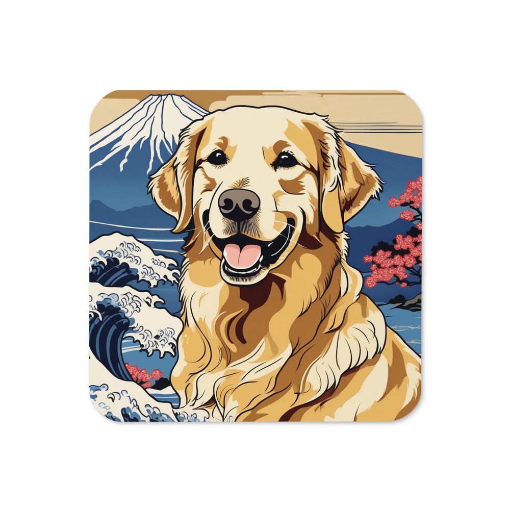 PugMug Custom Golden Retriever Coaster