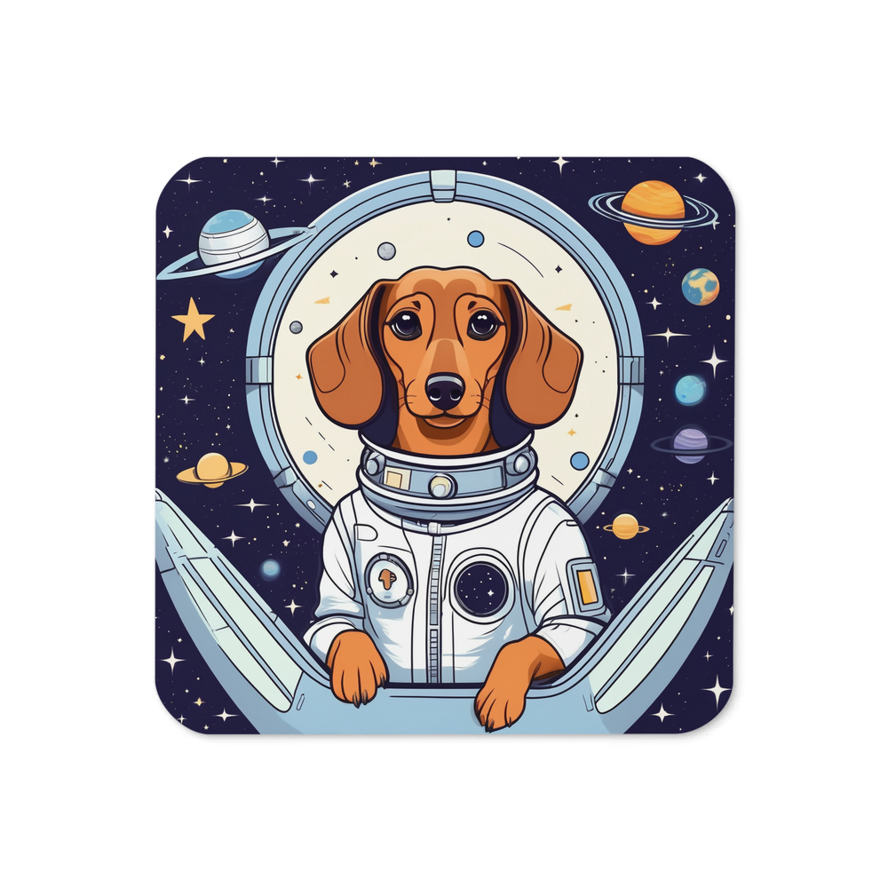 PugMug Custom Tan Dachshund Coaster