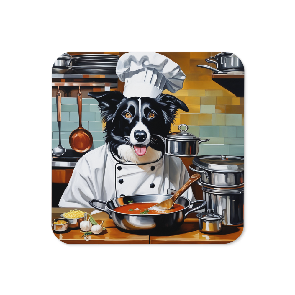 PugMug Custom Border Collie Coaster