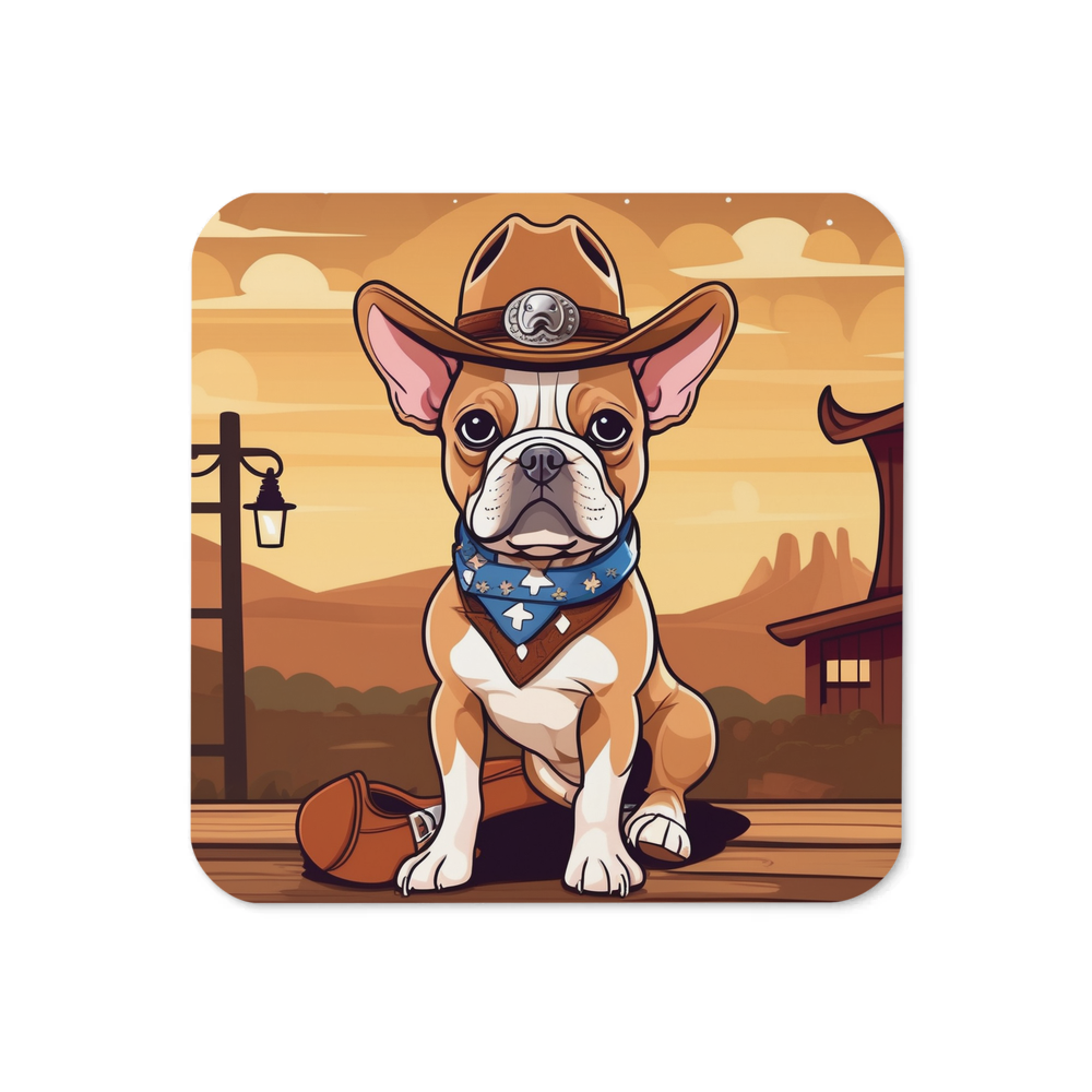 PugMug Custom Tan French Bulldog Coaster