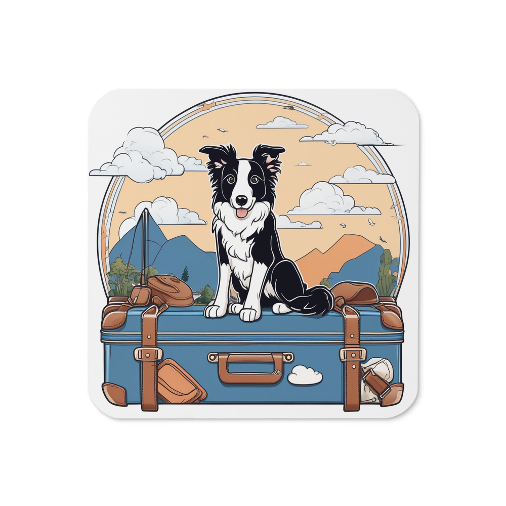 PugMug Custom Border Collie Coaster