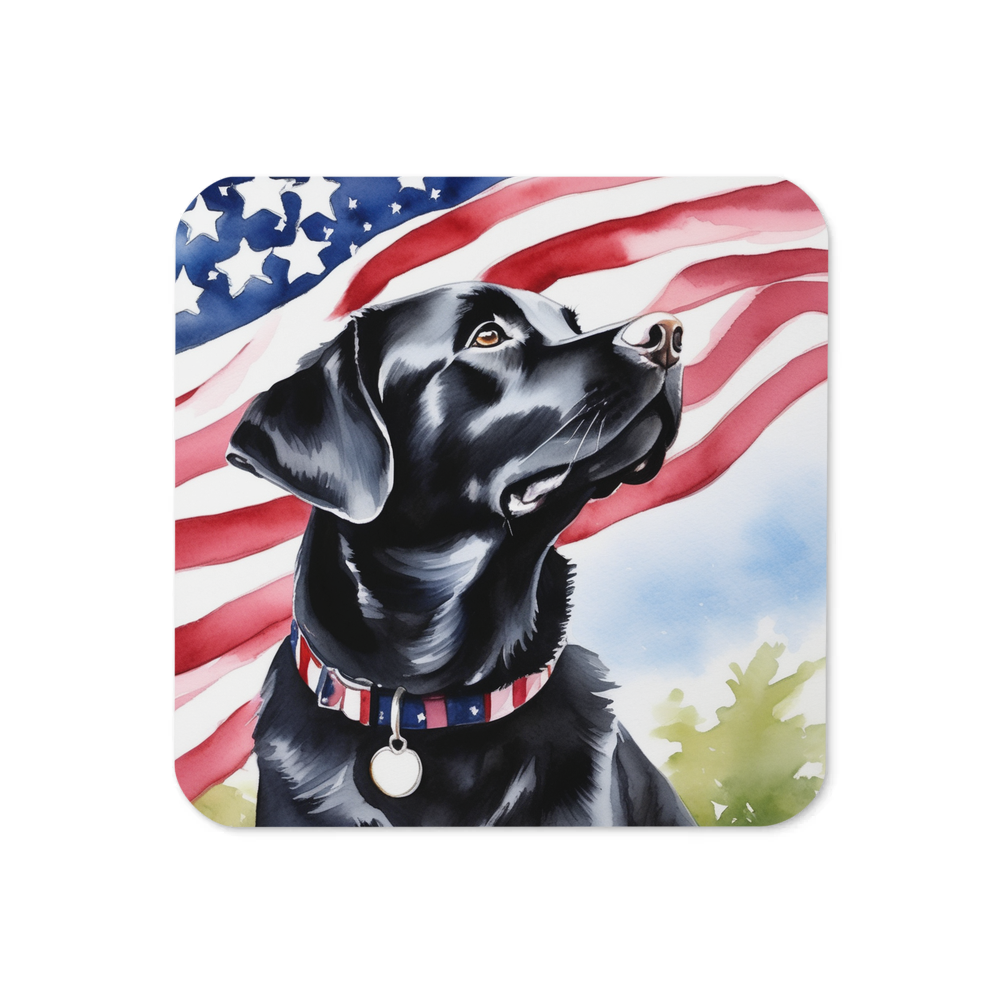 PugMug Custom Black Labrador Retriever Coaster