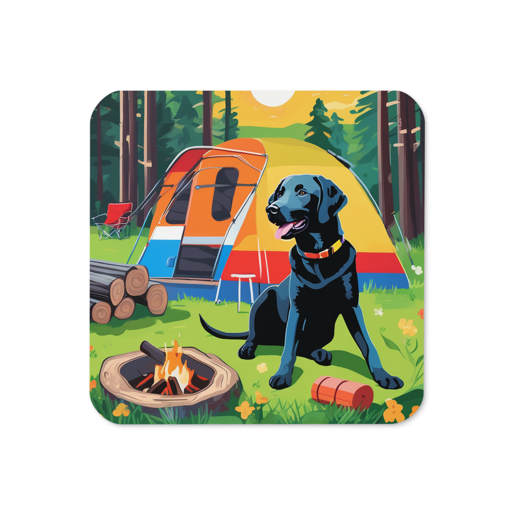 PugMug Custom Black Labrador Retriever Coaster