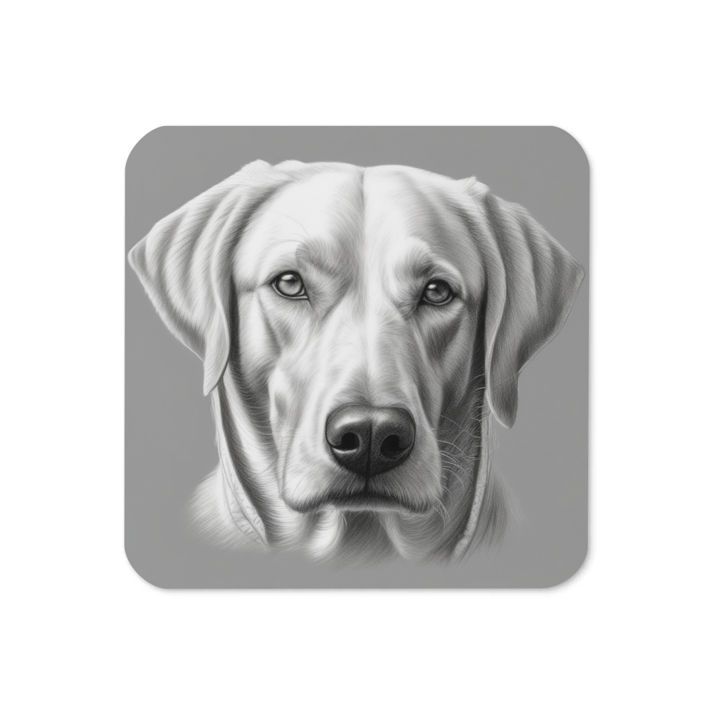 PugMug Custom White Labrador Retriever Coaster