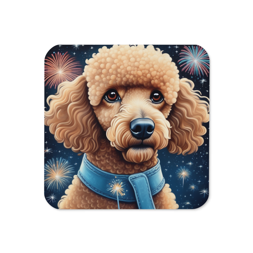 PugMug Custom Tan Poodle Coaster