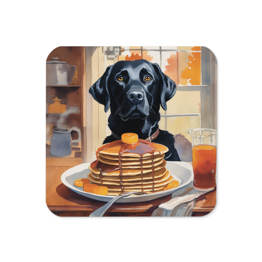 PugMug Custom Black Labrador Retriever Coaster