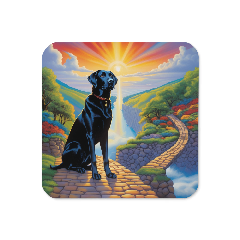PugMug Custom Black Labrador Retriever Coaster