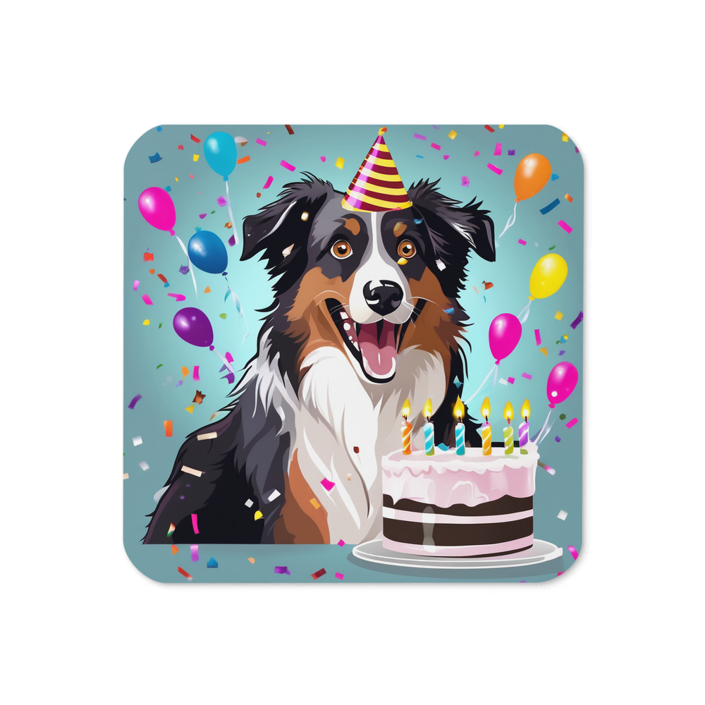 PugMug Custom Australian Shepherd Dog Coaster