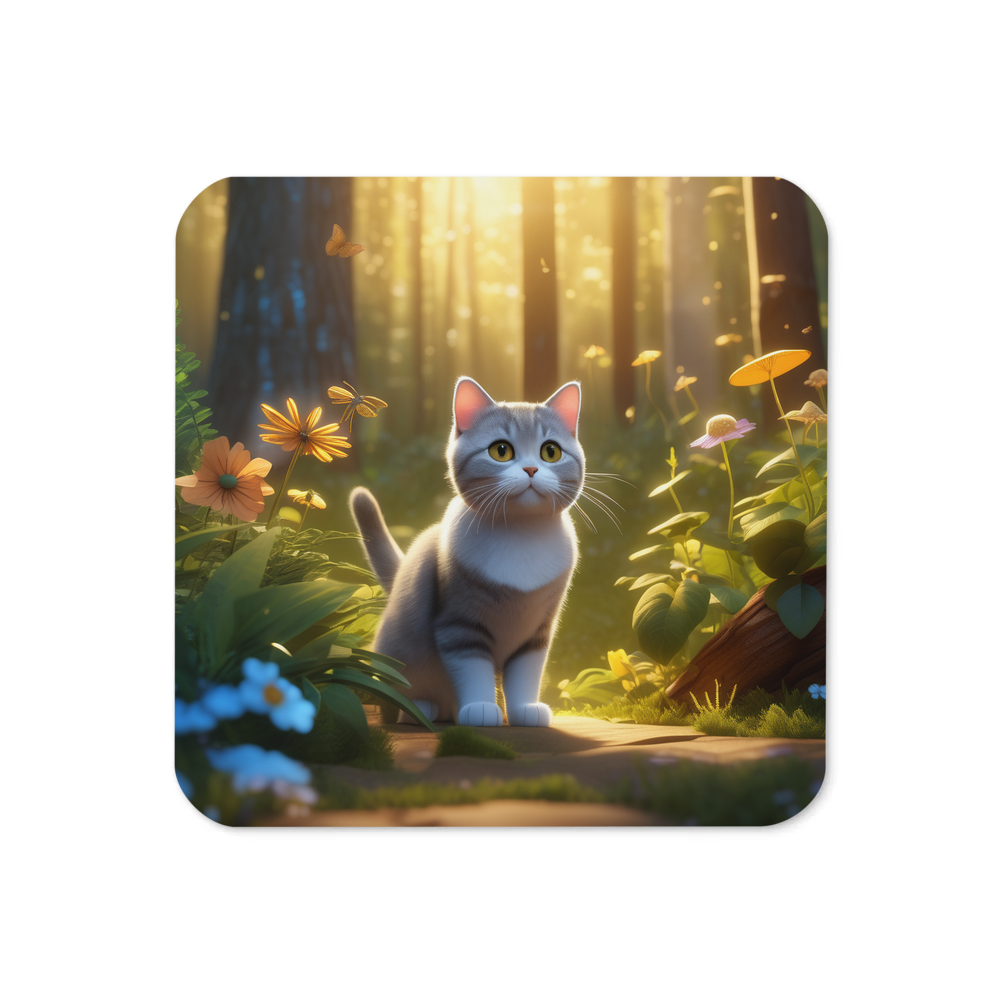 PugMug Custom Tabby British Shorthair Cat Coaster