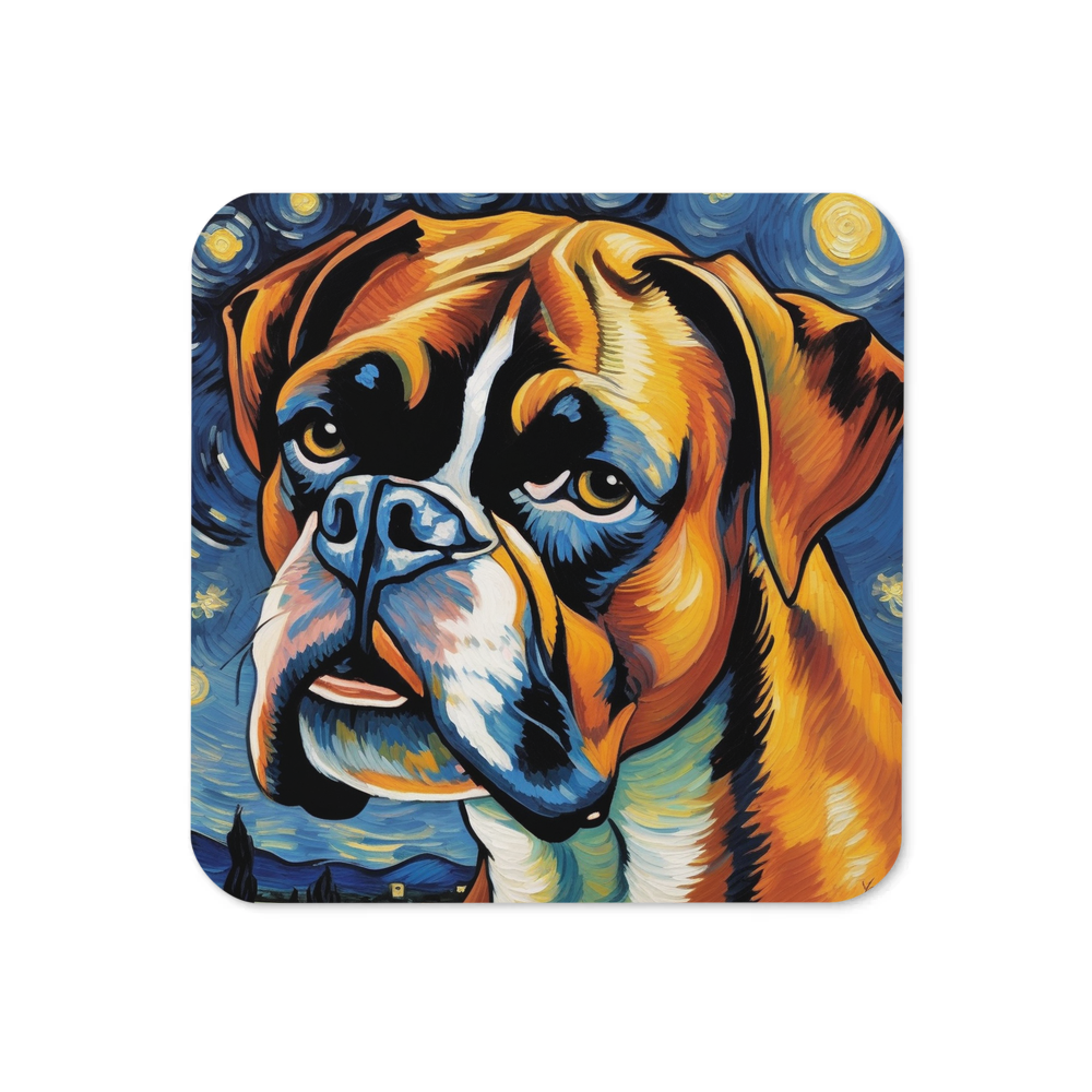 PugMug Custom Boxer Dog Coaster