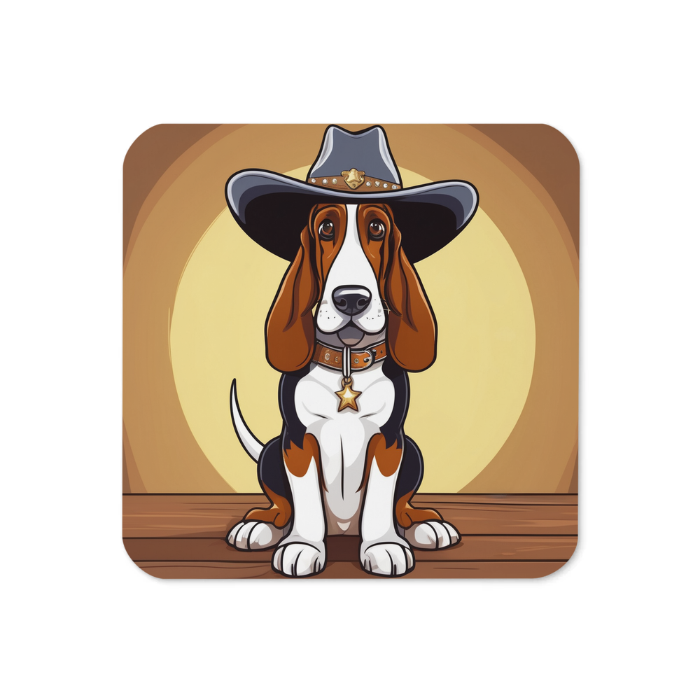 PugMug Custom Basset Hound Coaster