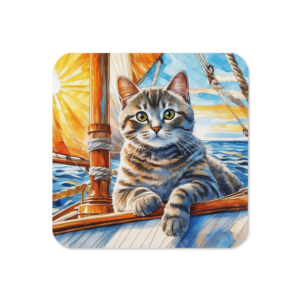 PugMug Custom Tabby British Shorthair Cat Coaster