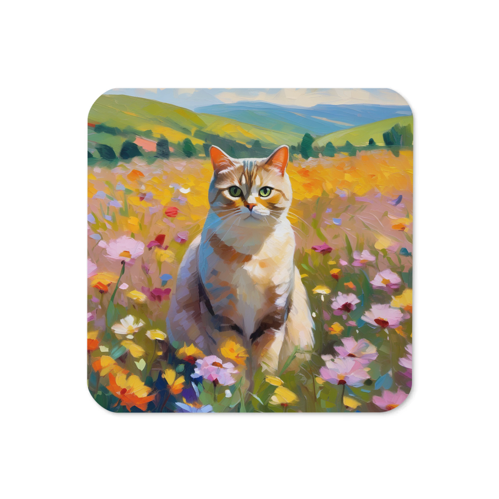 PugMug Custom Tabby British Shorthair Cat Coaster