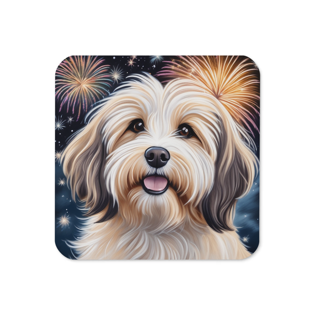 PugMug Custom Tan Havanese Dog Coaster