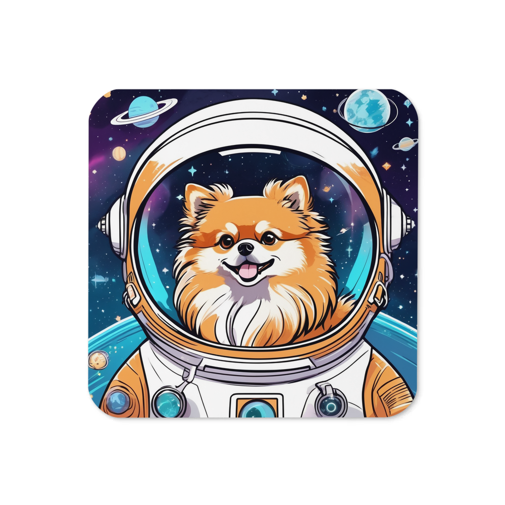 PugMug Custom Tan Pomeranian Coaster