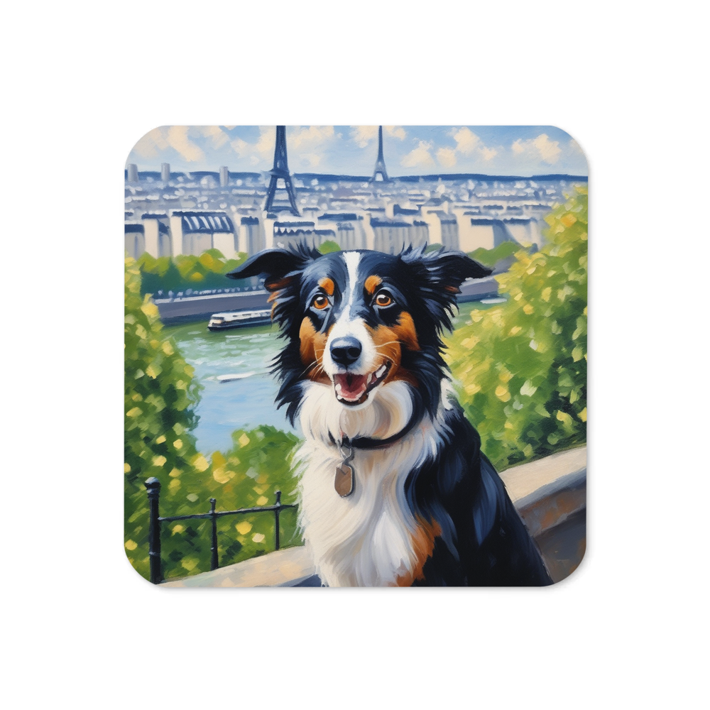 PugMug Custom Border Collie Coaster