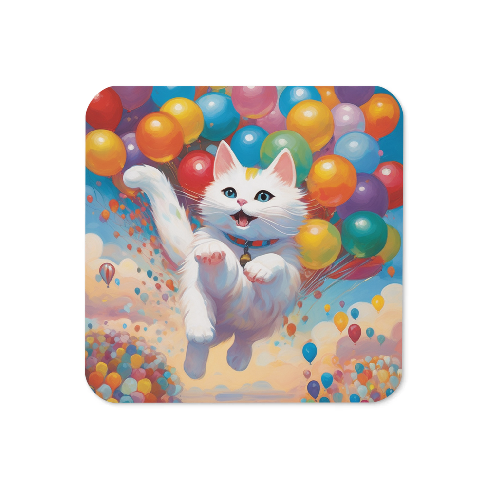 PugMug Custom White Exotic Cat Coaster