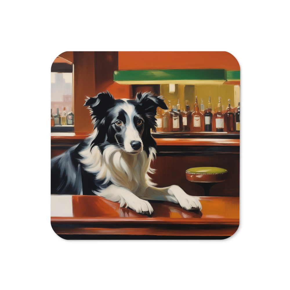 PugMug Custom Border Collie Coaster