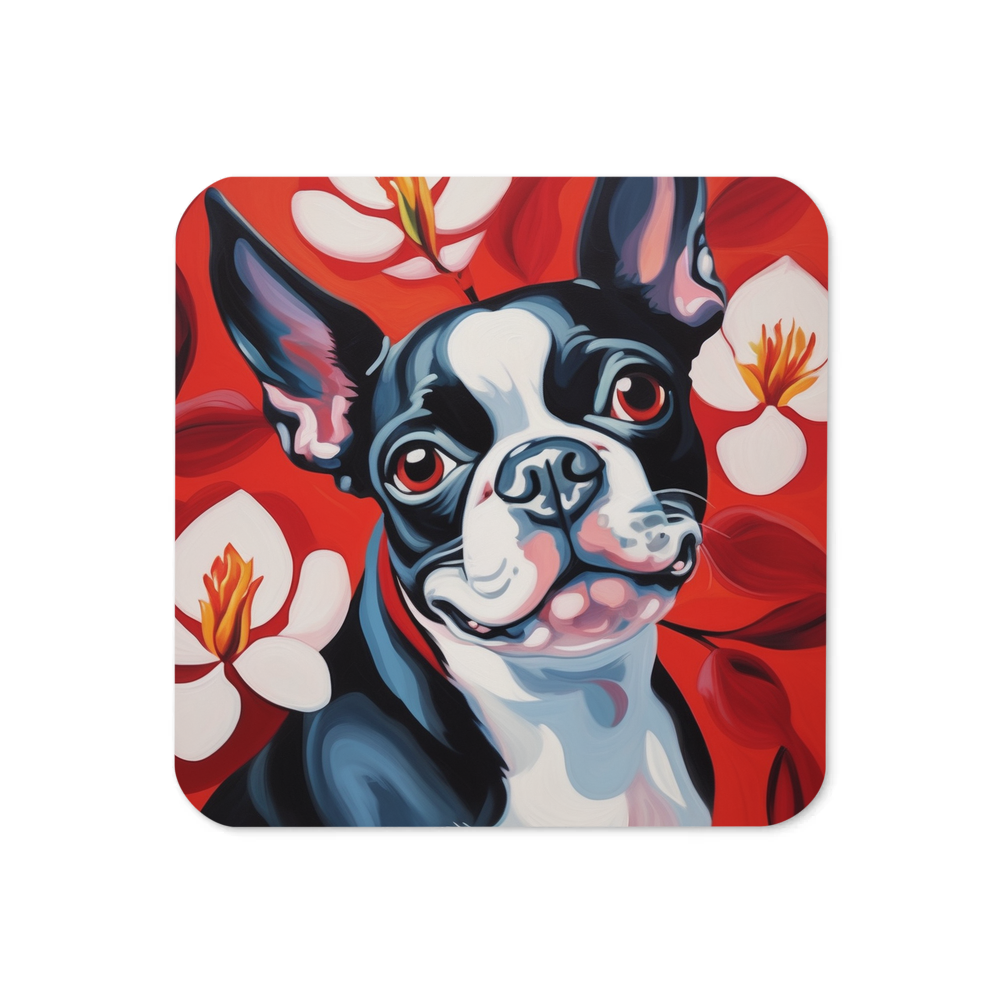 PugMug Custom Boston Terrier Coaster