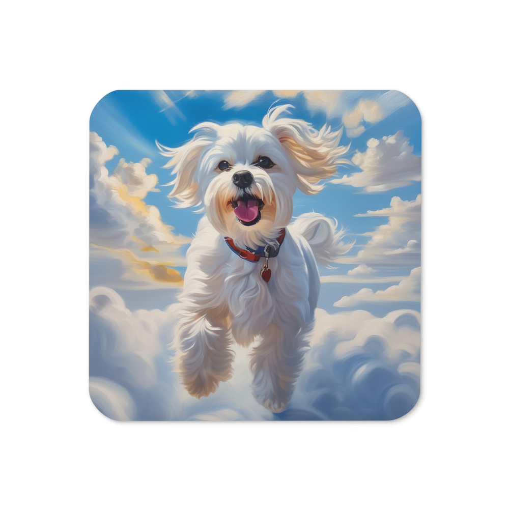 PugMug Custom Maltese Dog Coaster