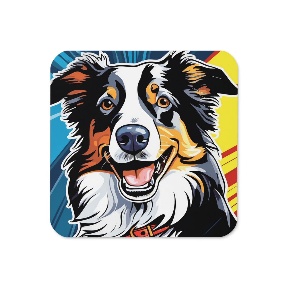 PugMug Custom Border Collie Coaster