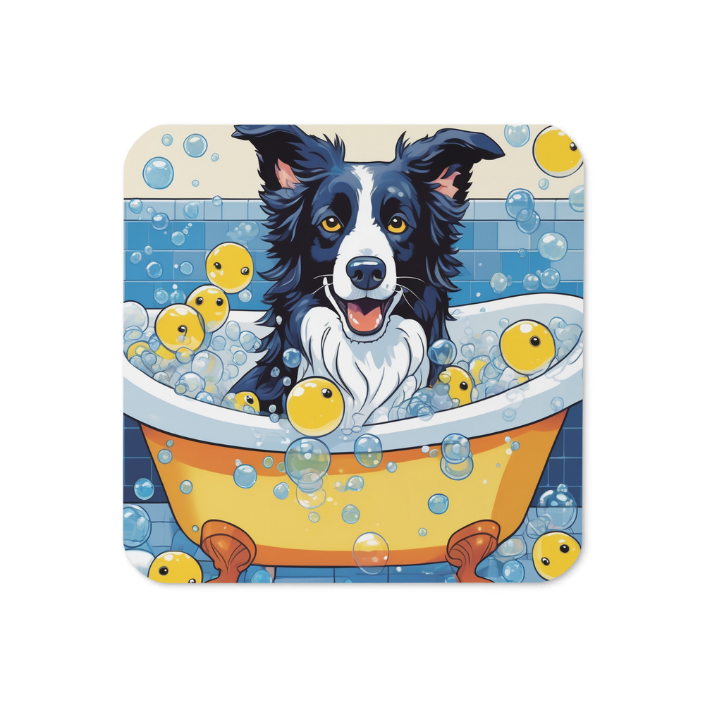 PugMug Custom Border Collie Coaster