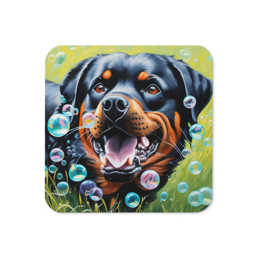 PugMug Custom Rottweiler Coaster
