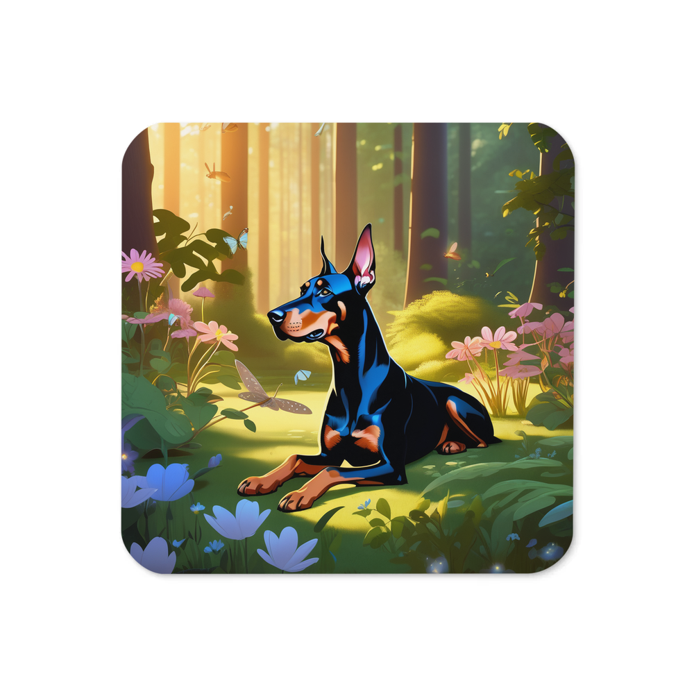 PugMug Custom Doberman Pinscher Coaster